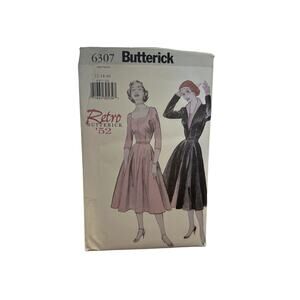 Butterick 6307 Sewing Pattern – Vintage Reproduction – Misses’ Dress